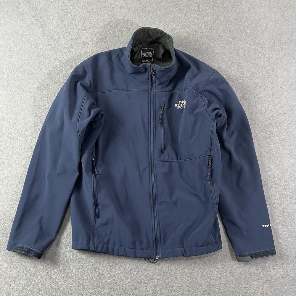 The North Face Jacket Mens Large Blue TNF Apex Full Zip Softshell Gorpcore